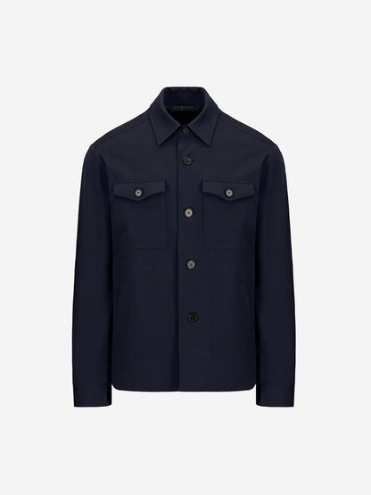 Outlet online Harris Wharf Hombre Sobrecamisa Lisa Botones color Azul Marino sku 513-000049 02 - Foto 1