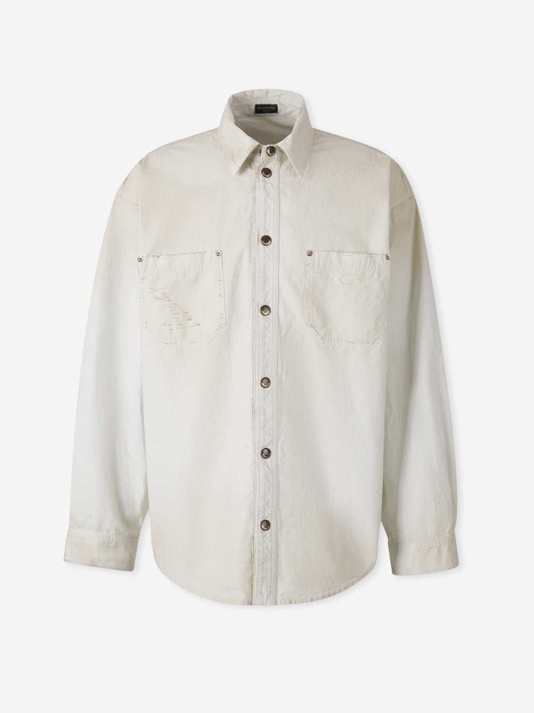 Outlet online Balenciaga Hombre Sobrecamisa Técnica color Marfil sku 513-000050 01 - Foto 1