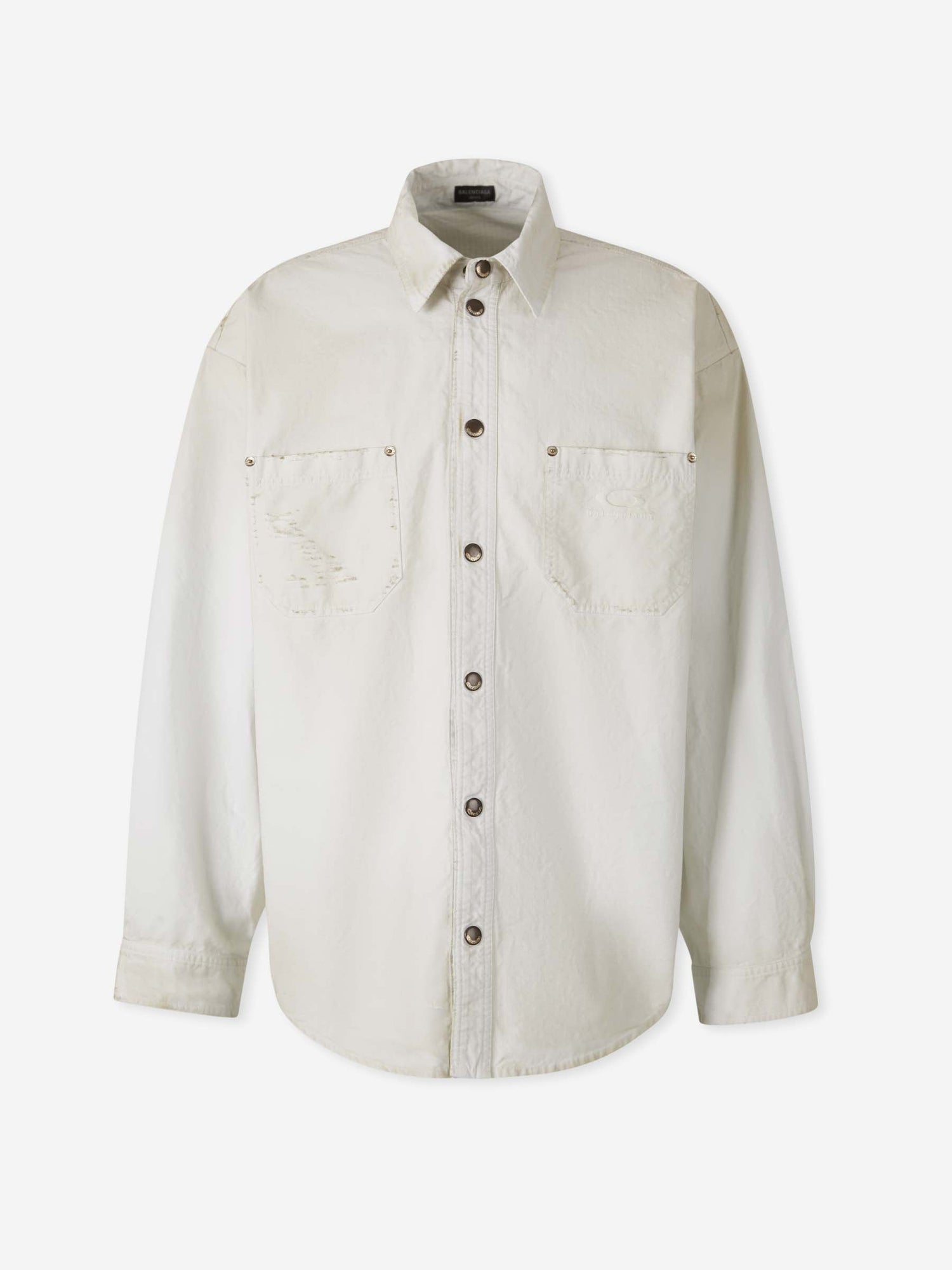 Outlet online Balenciaga Hombre Sobrecamisa Técnica color Marfil sku 513-000050 01 - Foto 1