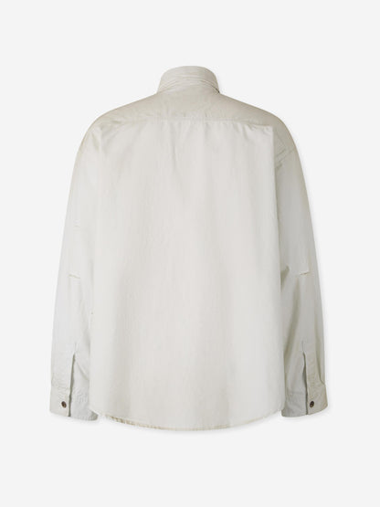 Outlet online Balenciaga Hombre Sobrecamisa Técnica color Marfil sku 513-000050 01 - Foto 2