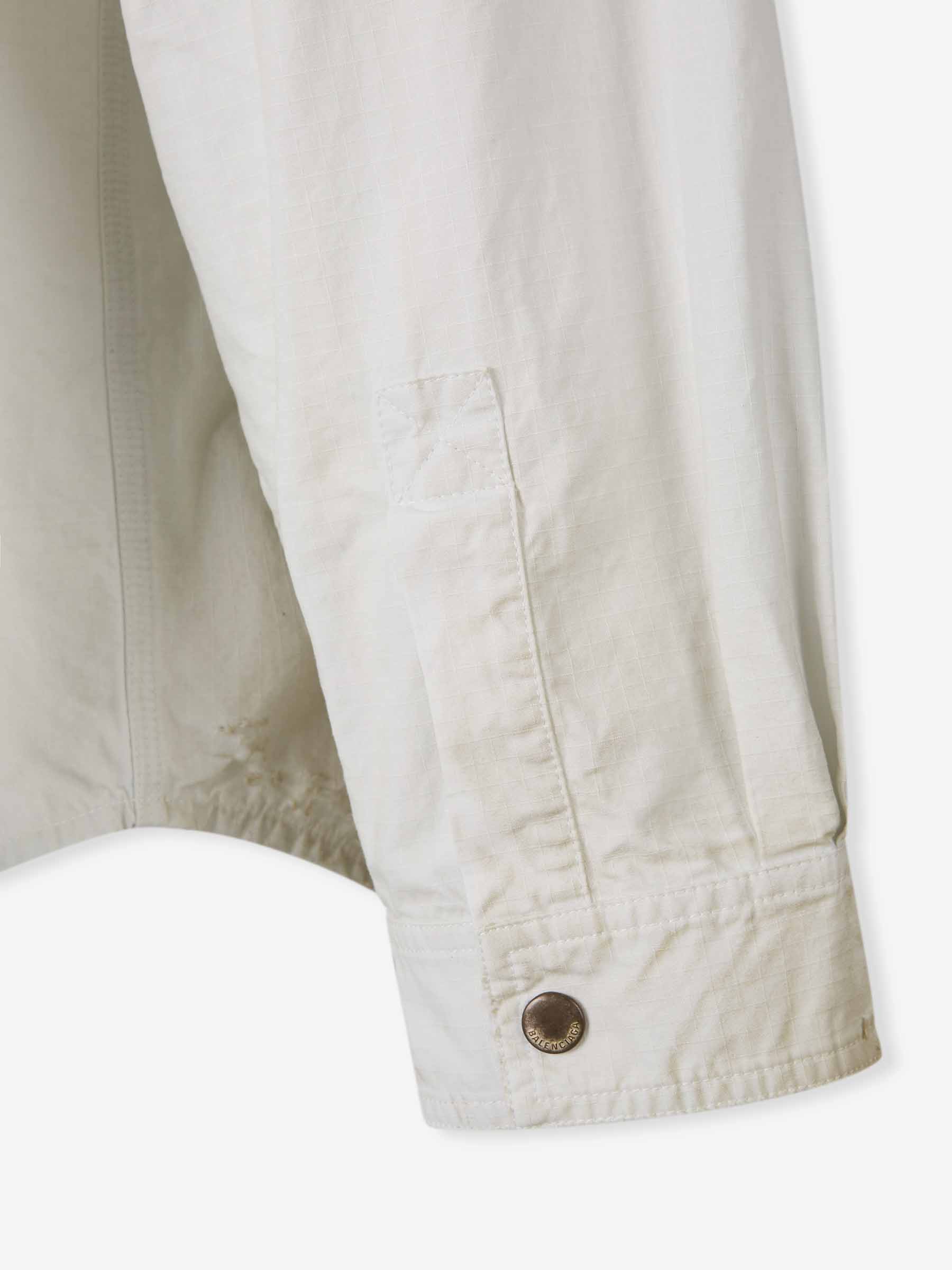 Outlet online Balenciaga Hombre Sobrecamisa Técnica color Marfil sku 513-000050 01 - Foto 5