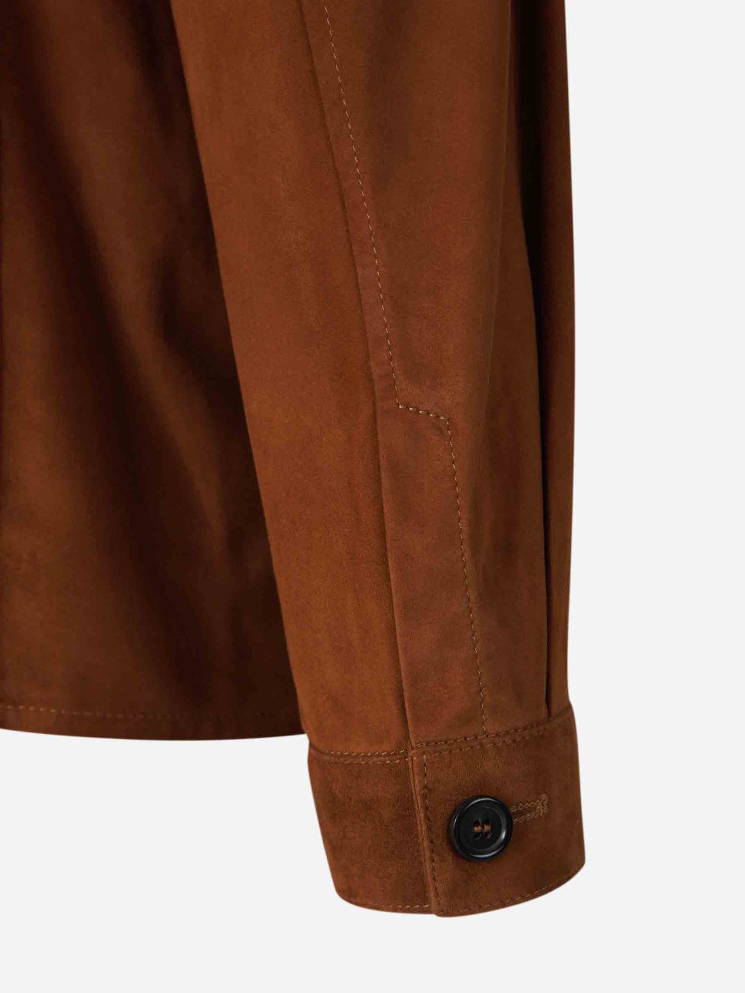 Santa Eulalia Hombre Barcelona Sobrecamisa Ante Piuma color Marrón sku 513-000054 01 - Foto 4