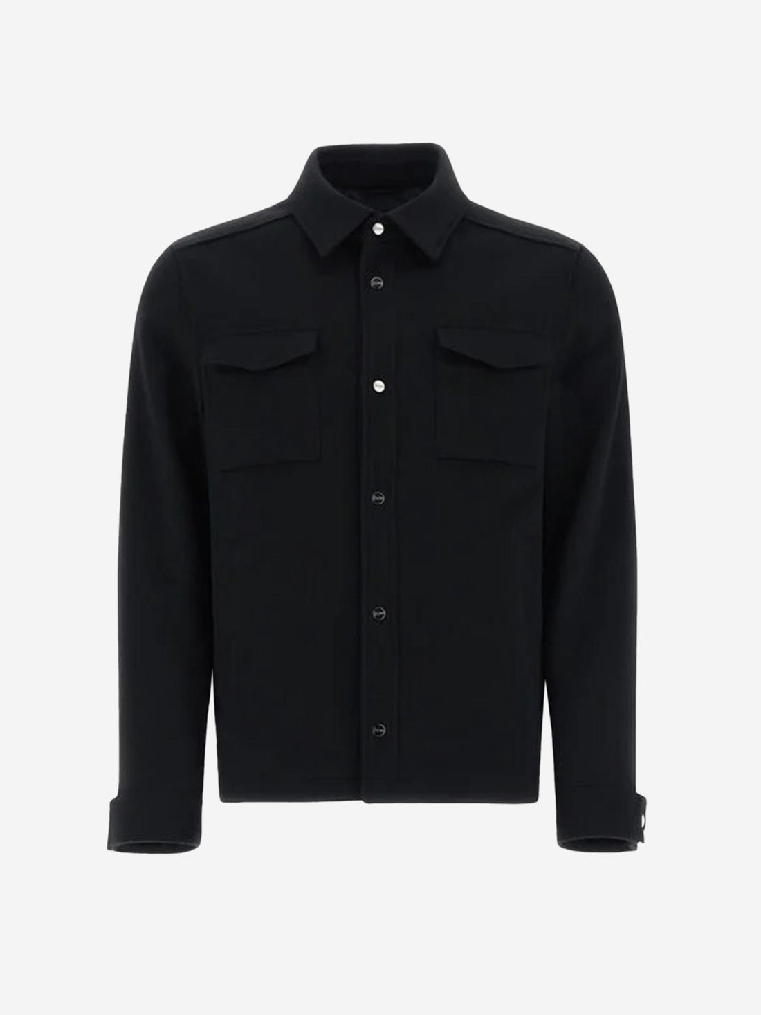 Outlet online Herno Hombre Sobrecamisa Cashmere color Negro sku 513-000063 02 - Foto 1