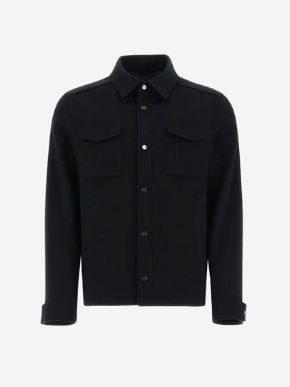 Outlet online Herno Hombre Sobrecamisa Cashmere color Negro sku 513-000063 02 - Foto 1