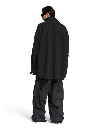 Outlet online Balenciaga Hombre Camisa a Capas color Negro sku 513-000064 01 - Foto 2