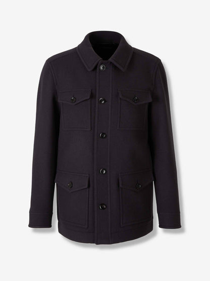 Outlet online Tom Ford Hombre Abrigo Corto Bolsillos color Azul Noche sku 513-000065 01 - Foto 1
