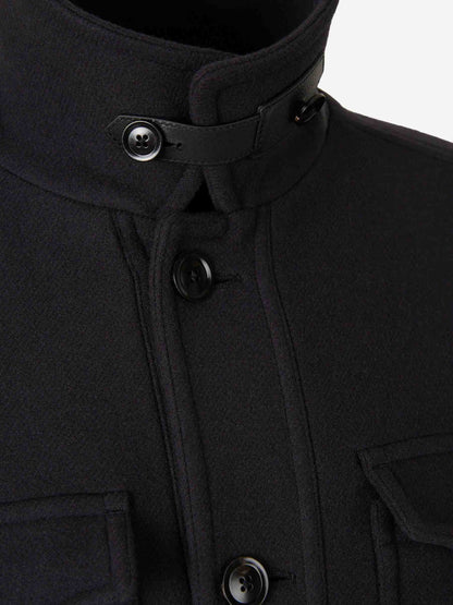 Outlet online Tom Ford Hombre Abrigo Corto Bolsillos color Azul Noche sku 513-000065 01 - Foto 5