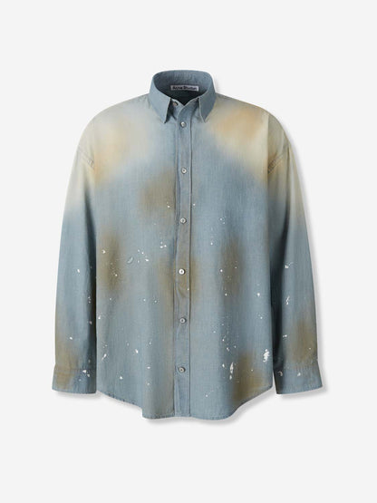 Outlet online Acne Studios Hombre Camisa Denim Oversized color Azul Denim Claro sku 513-000068 01 - Foto 1