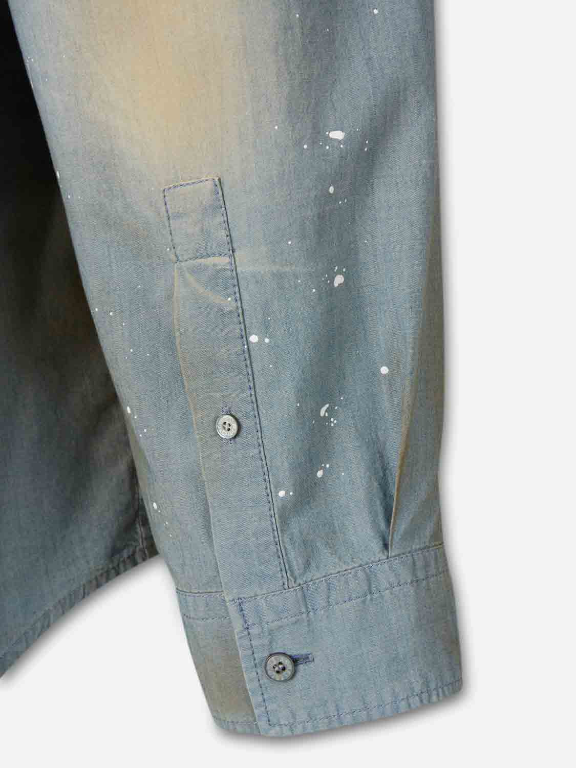 Outlet online Acne Studios Hombre Camisa Denim Oversized color Azul Denim Claro sku 513-000068 01 - Foto 4