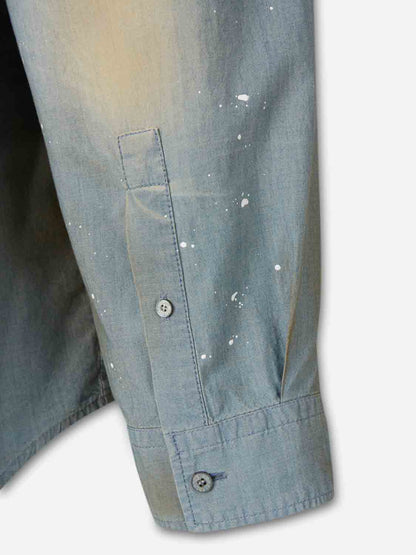 Outlet online Acne Studios Hombre Camisa Denim Oversized color Azul Denim Claro sku 513-000068 01 - Foto 4