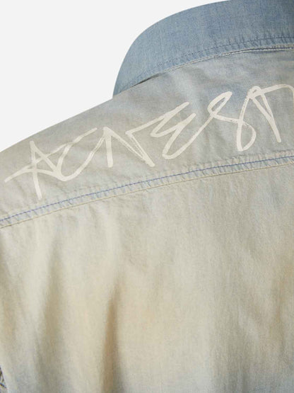 Outlet online Acne Studios Hombre Camisa Denim Oversized color Azul Denim Claro sku 513-000068 01 - Foto 5
