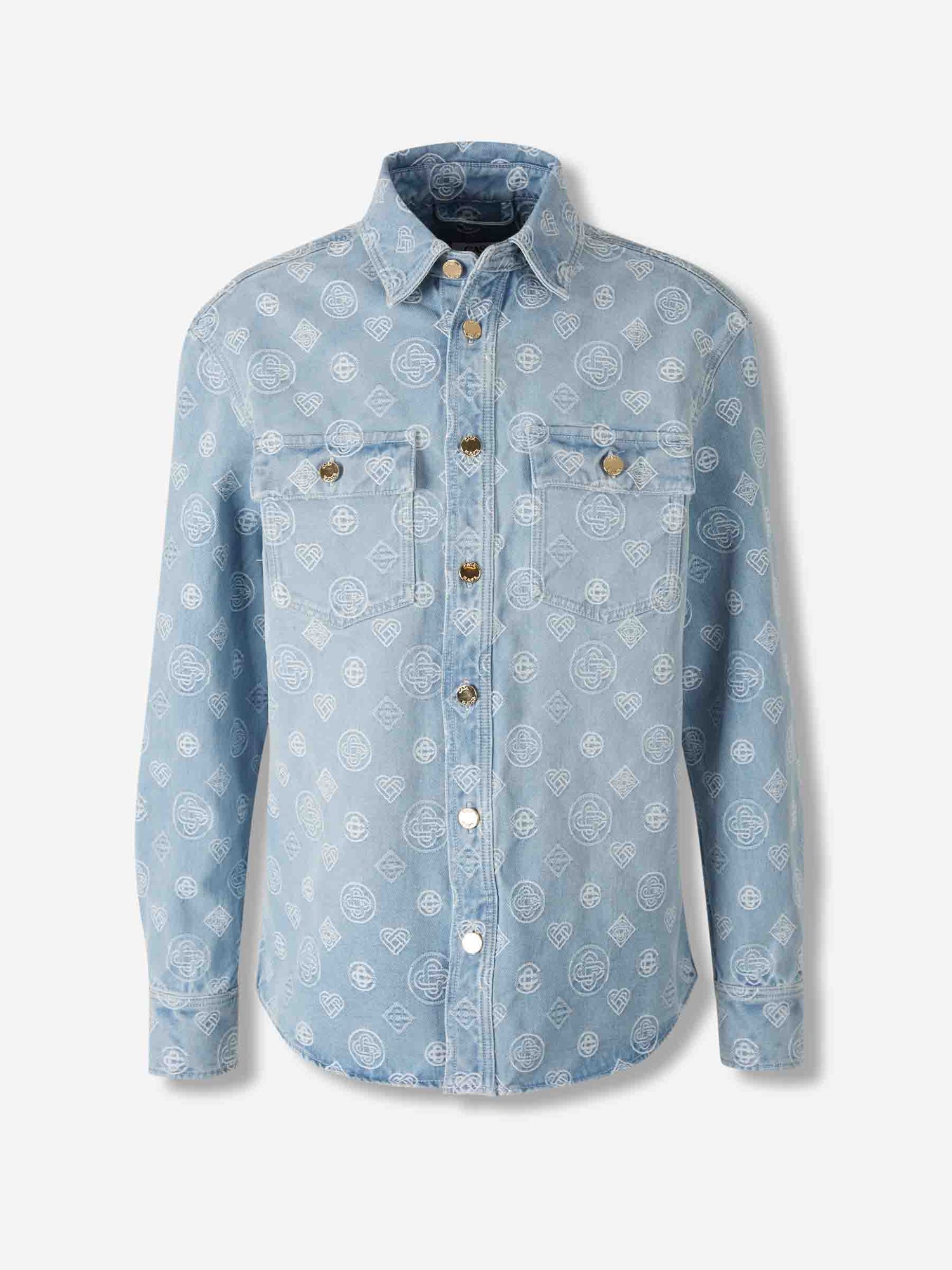 Outlet online Casablanca Hombre Chaqueta Denim Monograma color Azul Denim Claro sku 513-000070 01 - Foto 1