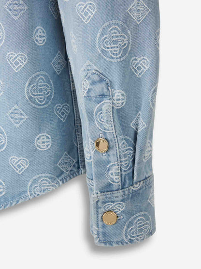 Outlet online Casablanca Hombre Chaqueta Denim Monograma color Azul Denim Claro sku 513-000070 01 - Foto 4