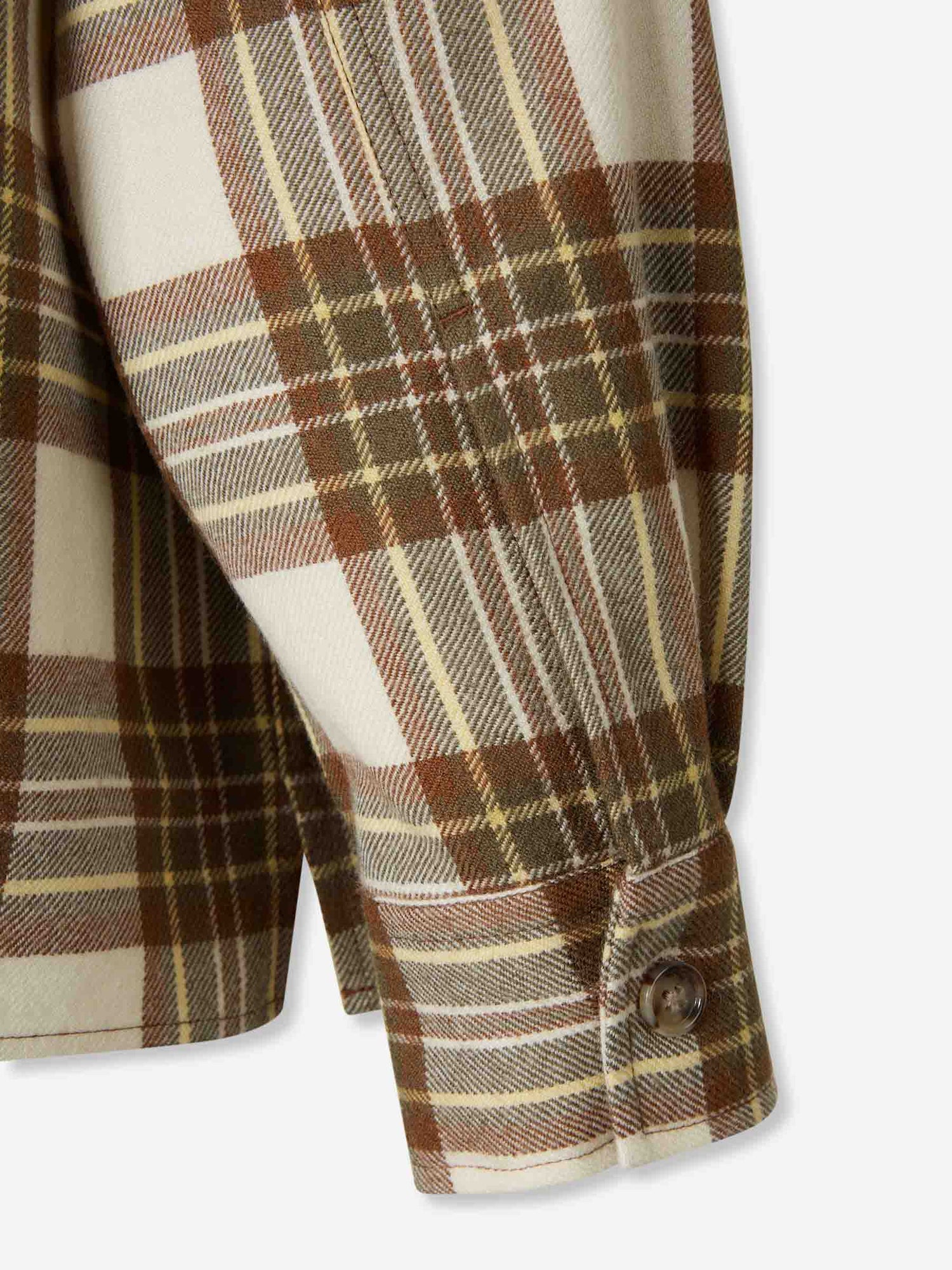 Outlet online Ami Paris Hombre Sobrecamisa Cuadros Lana color Verde sku 513-000082 01 - Foto 5