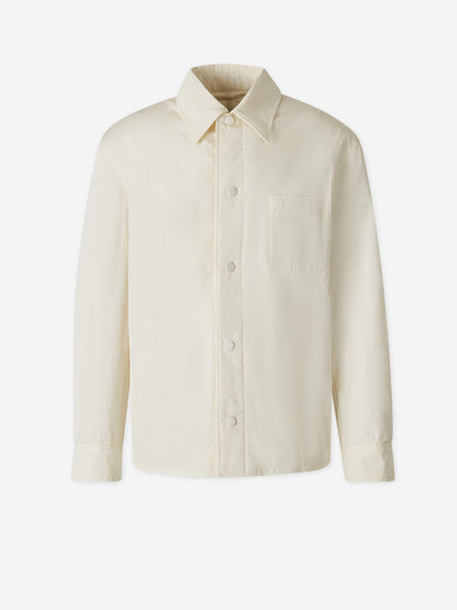 Outlet online Ami Paris Hombre Sobrecamisa Acolchada Tafetán color Marfil sku 513-000083 02 - Foto 1