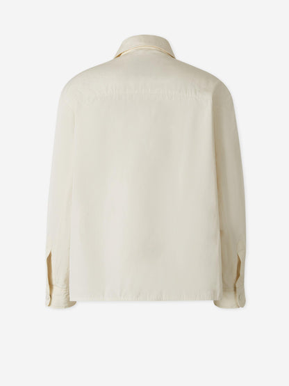 Outlet online Ami Paris Hombre Sobrecamisa Acolchada Tafetán color Marfil sku 513-000083 02 - Foto 2