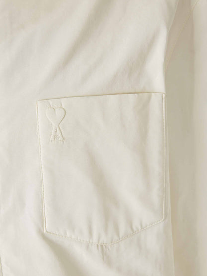 Outlet online Ami Paris Hombre Sobrecamisa Acolchada Tafetán color Marfil sku 513-000083 02 - Foto 4