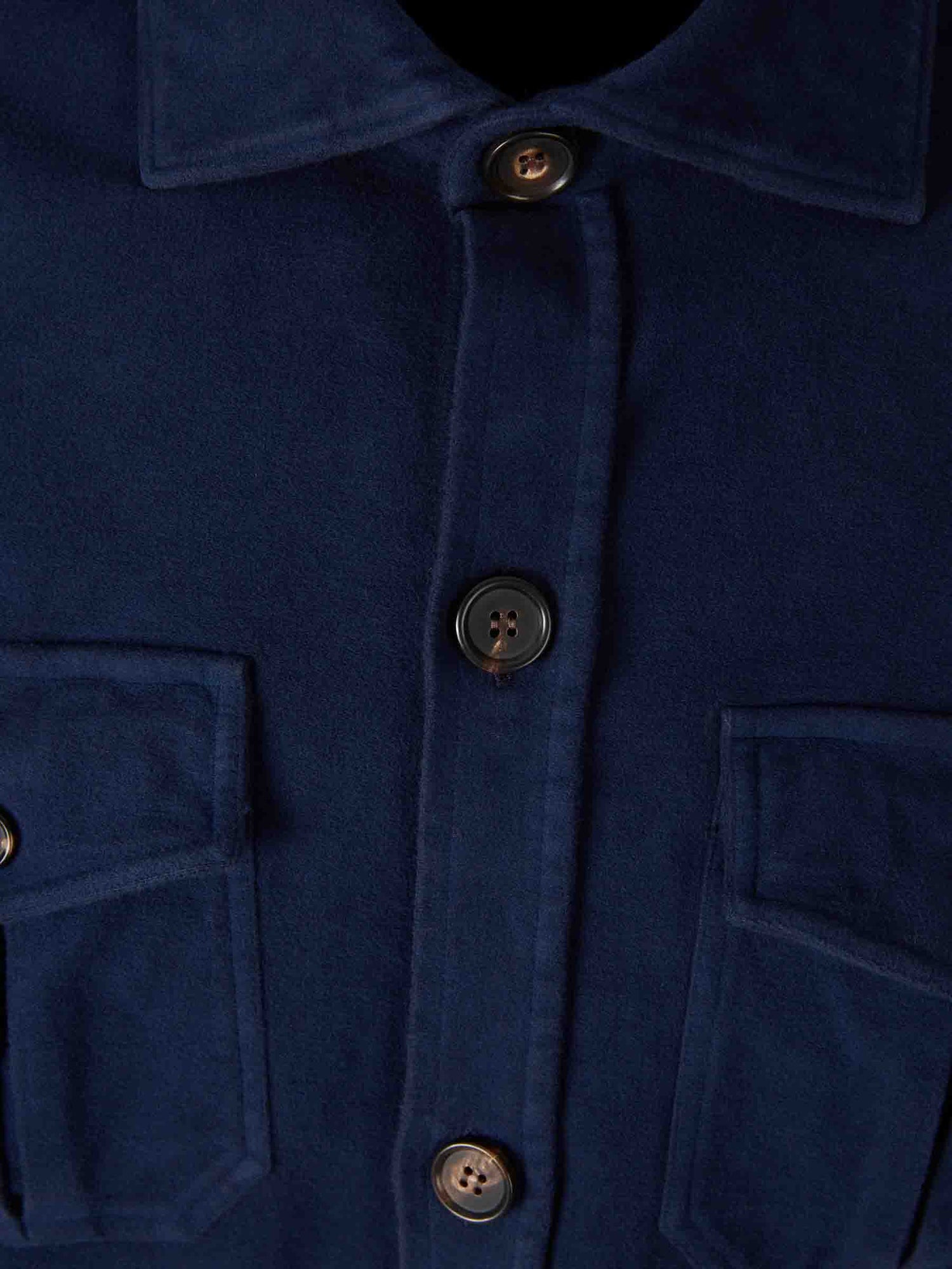 Outlet online Vincenzo di Ruggiero Hombre Sobrecamisa Terciopelo color Azul Marino sku 513-000092 01 - Foto 3