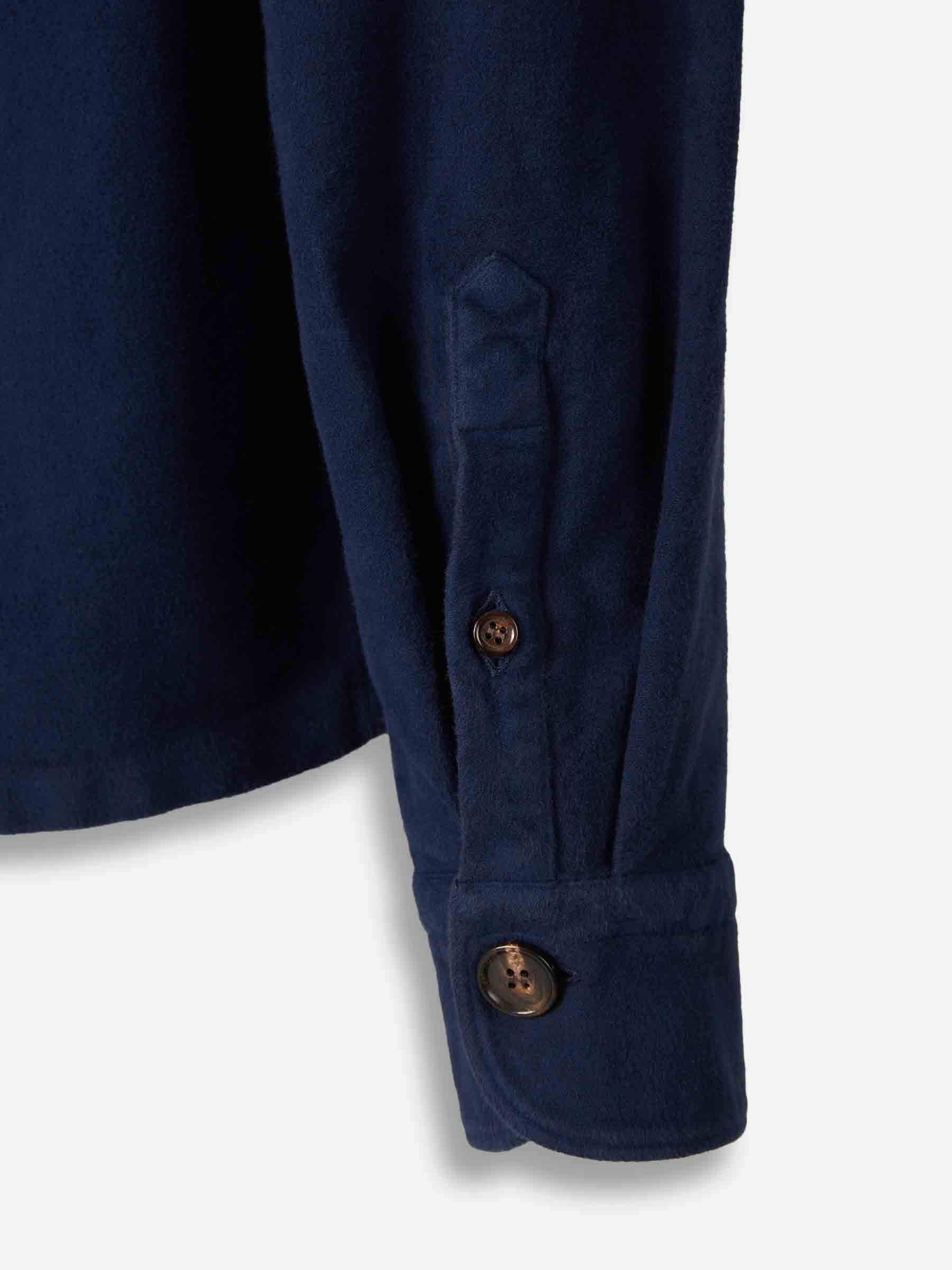 Outlet online Vincenzo di Ruggiero Hombre Sobrecamisa Terciopelo color Azul Marino sku 513-000092 01 - Foto 4