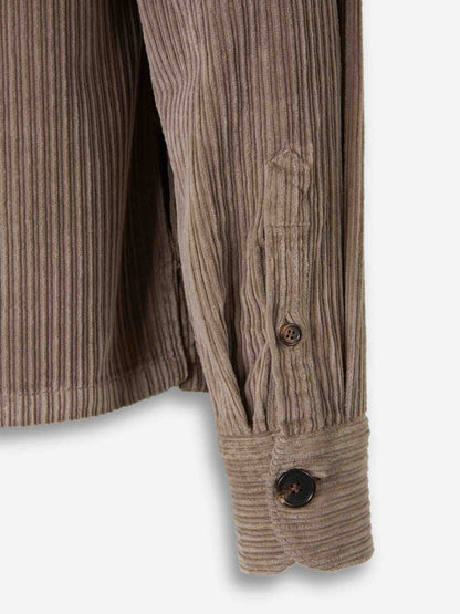 Outlet online Vincenzo di Ruggiero Hombre Sobrecamisa Pana color Taupe sku 513-000093 01 - Foto 4