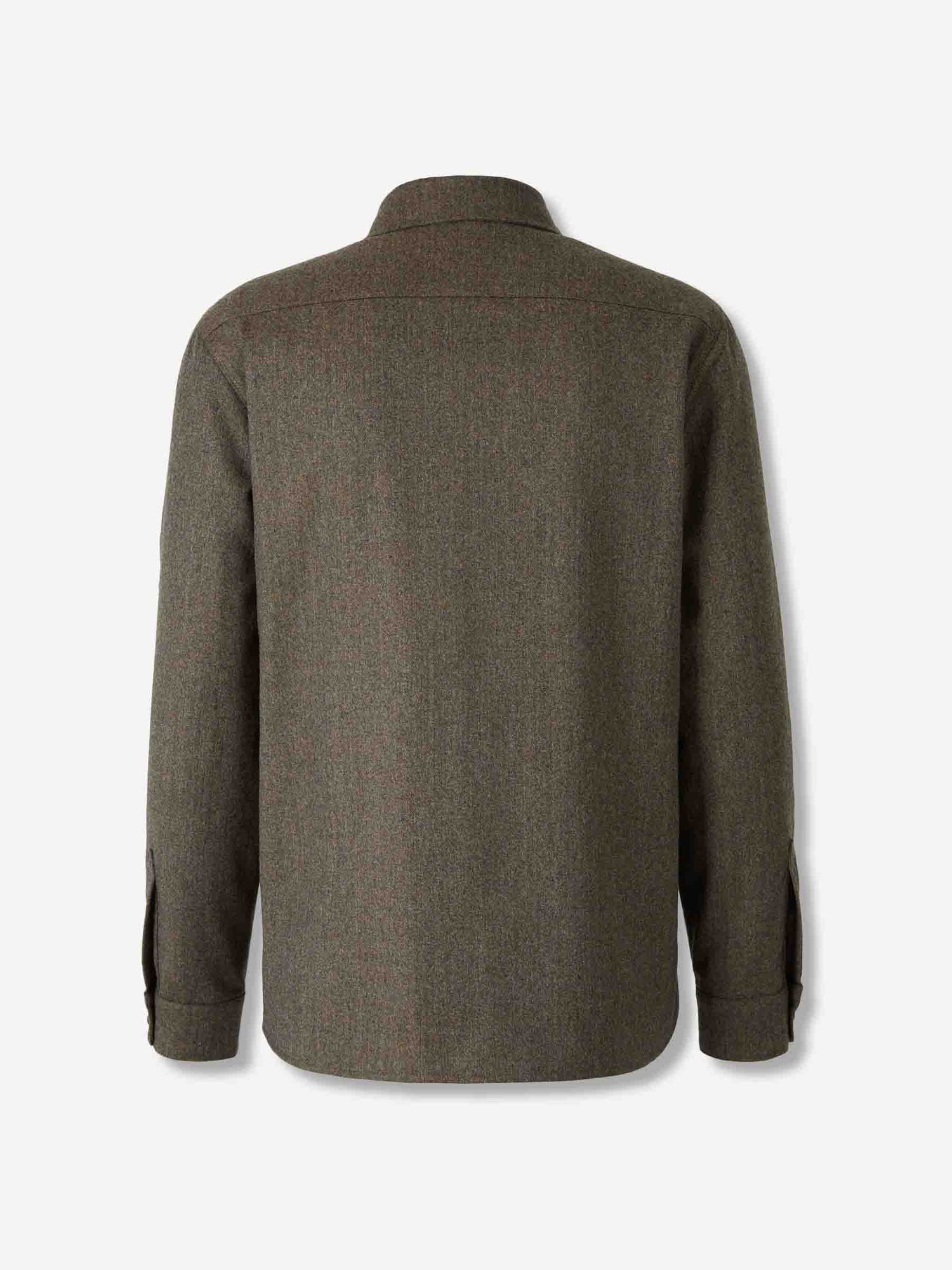 Outlet online Santa Eulalia Hombre Sobrecamisa Lana color Verde Oscuro sku 513-000094 01 - Foto 2