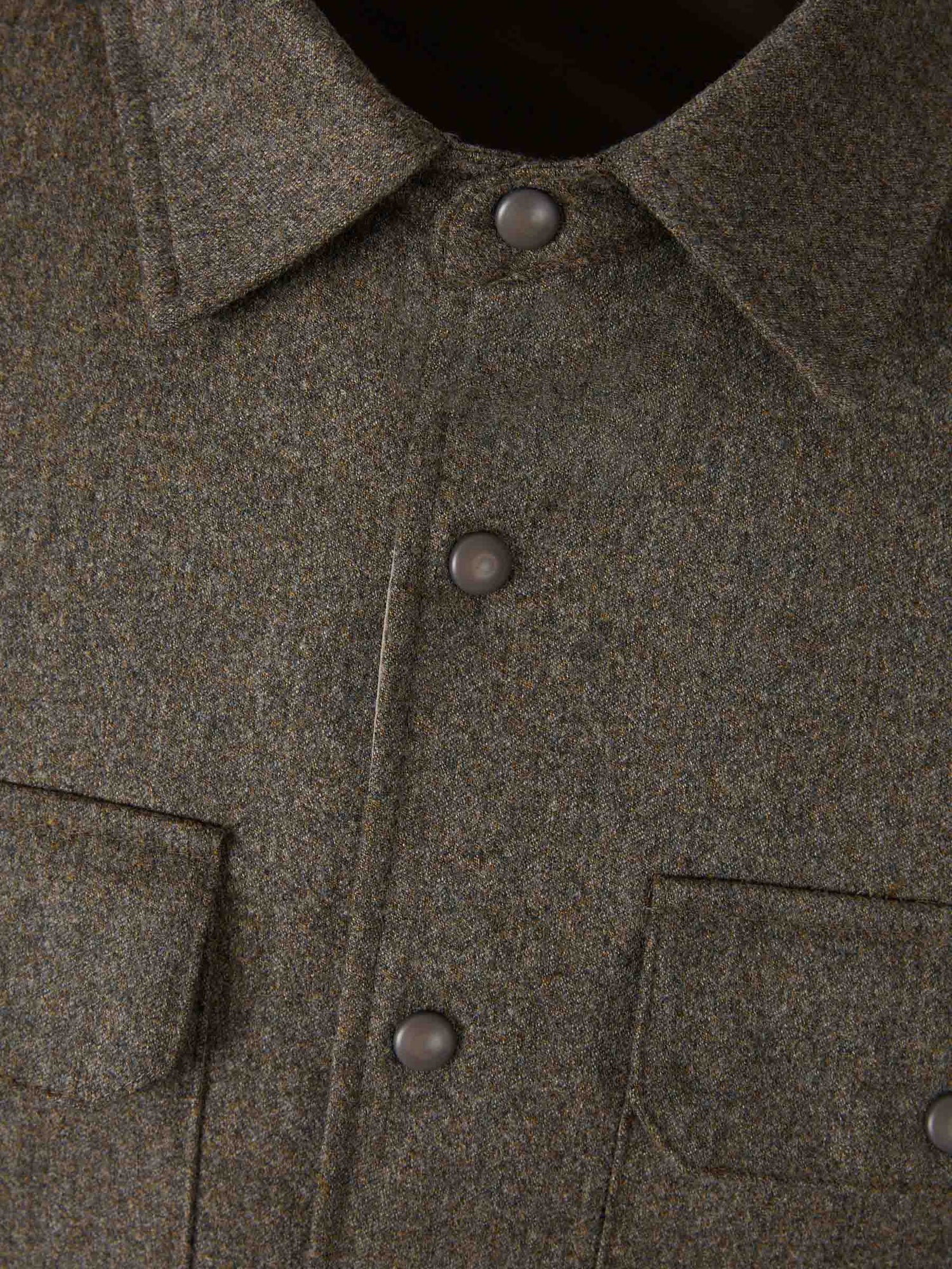 Outlet online Santa Eulalia Hombre Sobrecamisa Lana color Verde Oscuro sku 513-000094 01 - Foto 3