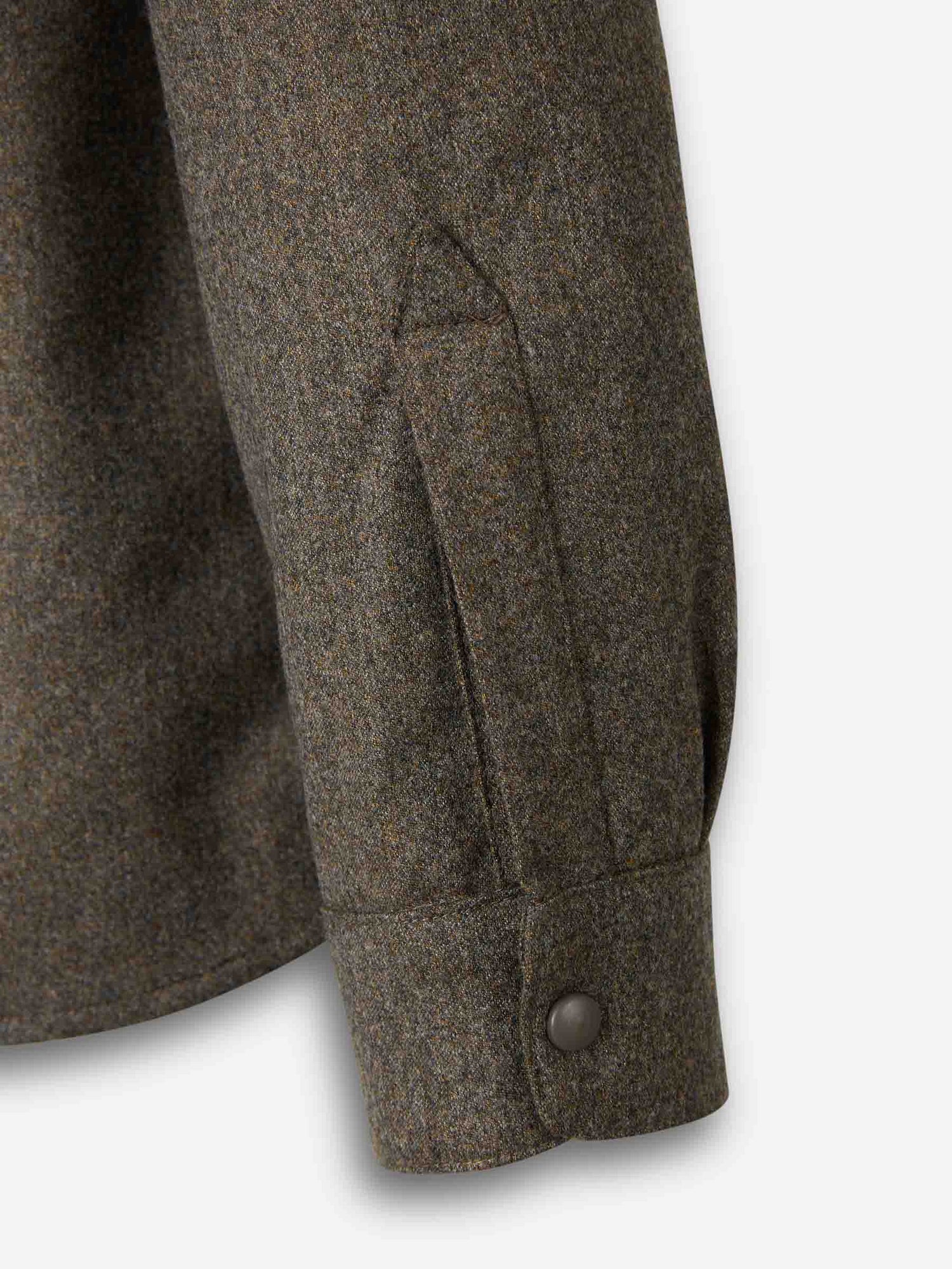 Outlet online Santa Eulalia Hombre Sobrecamisa Lana color Verde Oscuro sku 513-000094 01 - Foto 5