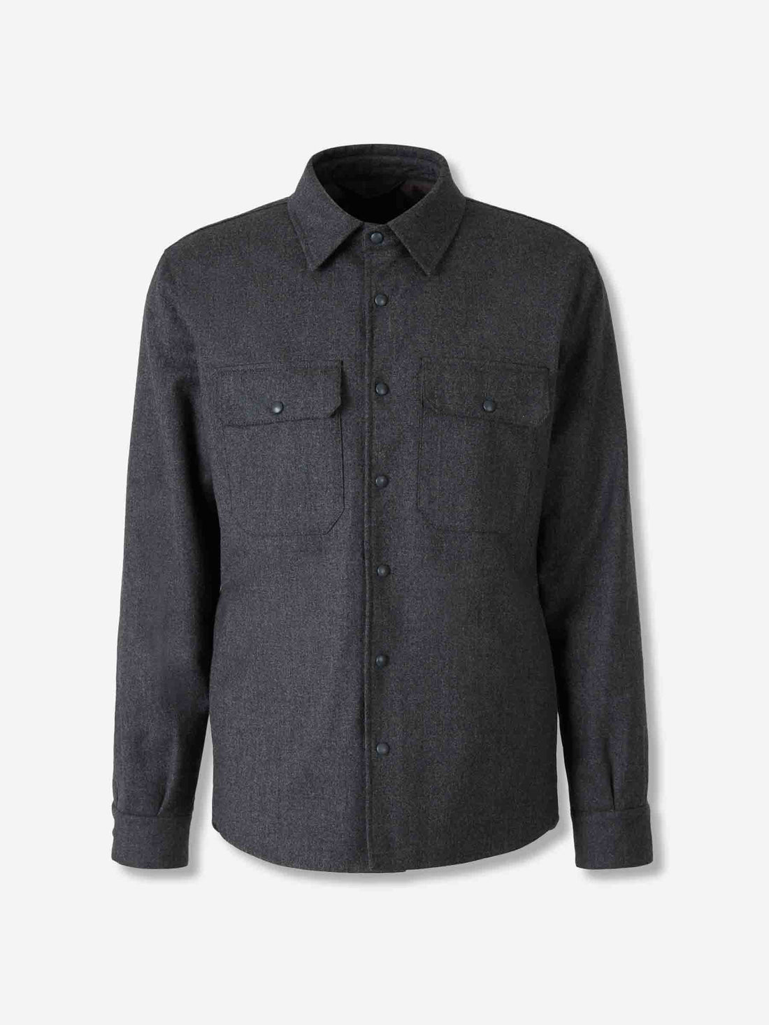 Outlet online Santa Eulalia Hombre Sobrecamisa Lana color Gris Antracita sku 513-000094 02 - Foto 1