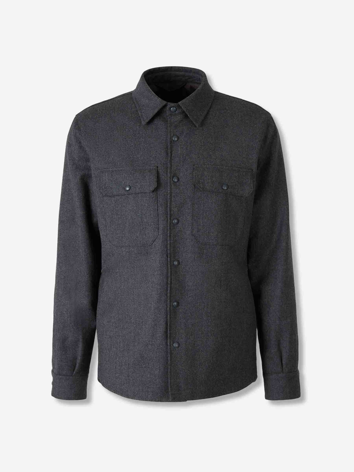 Outlet online Santa Eulalia Hombre Sobrecamisa Lana color Gris Antracita sku 513-000094 02 - Foto 1