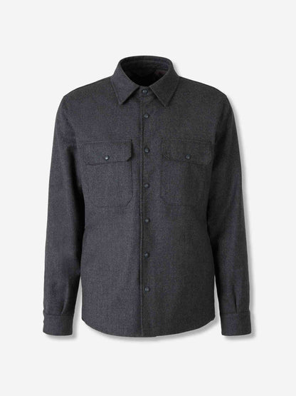 Outlet online Santa Eulalia Hombre Sobrecamisa Lana color Gris Antracita sku 513-000094 02 - Foto 1