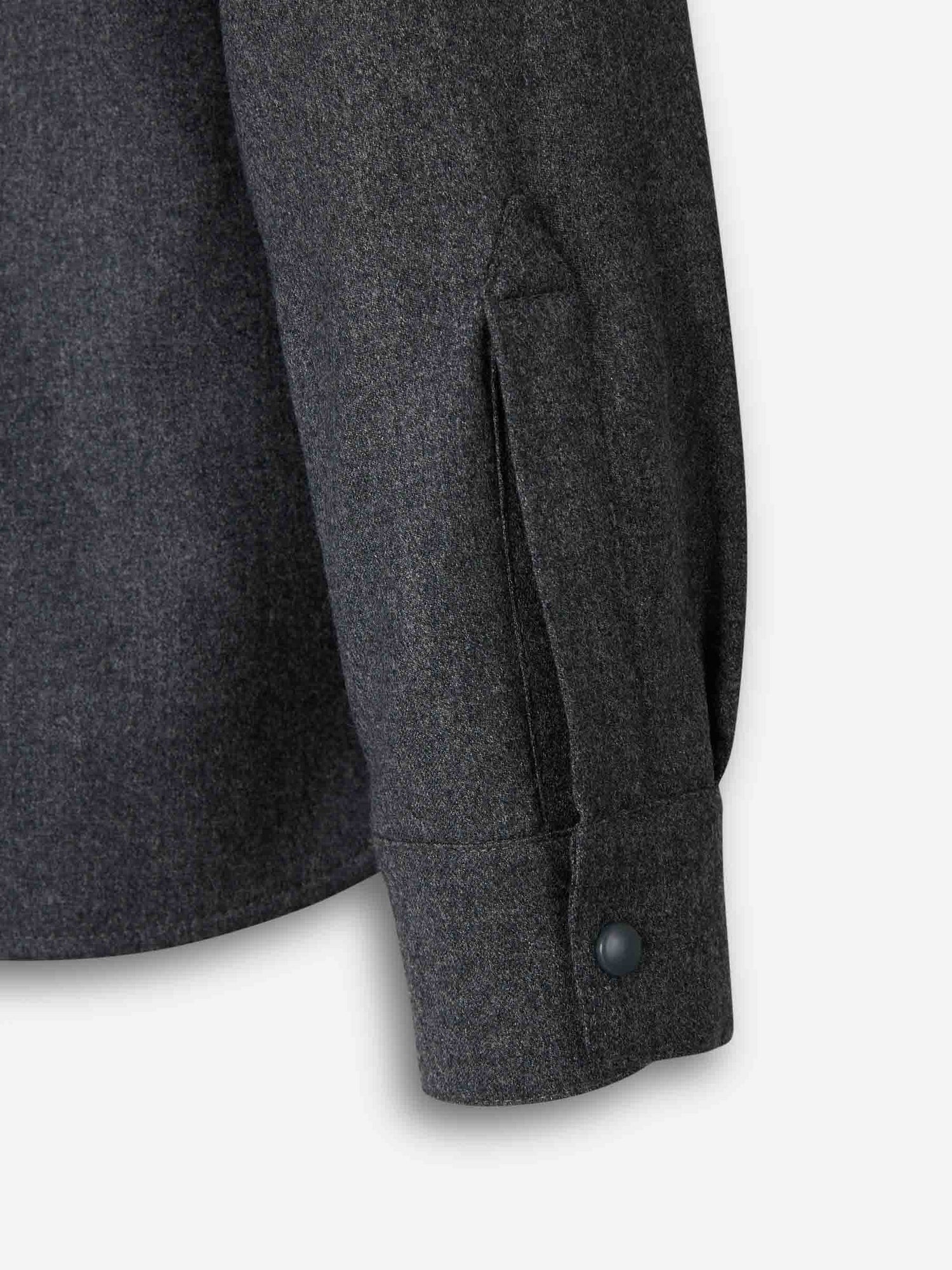 Outlet online Santa Eulalia Hombre Sobrecamisa Lana color Gris Antracita sku 513-000094 02 - Foto 4