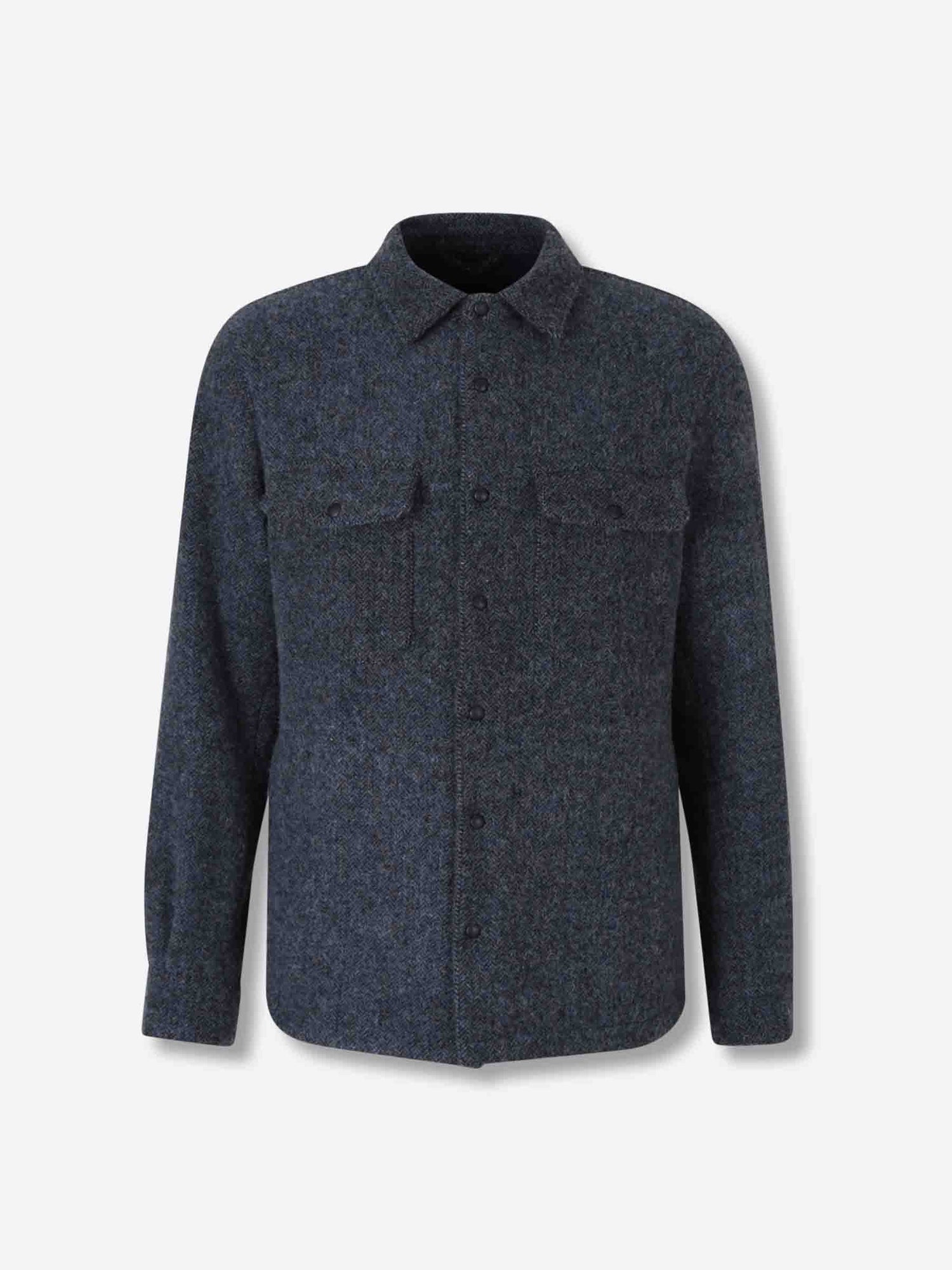 Outlet online Santa Eulalia Hombre Sobrecamisa Lana color Azul Marino sku 513-000095 01 - Foto 1