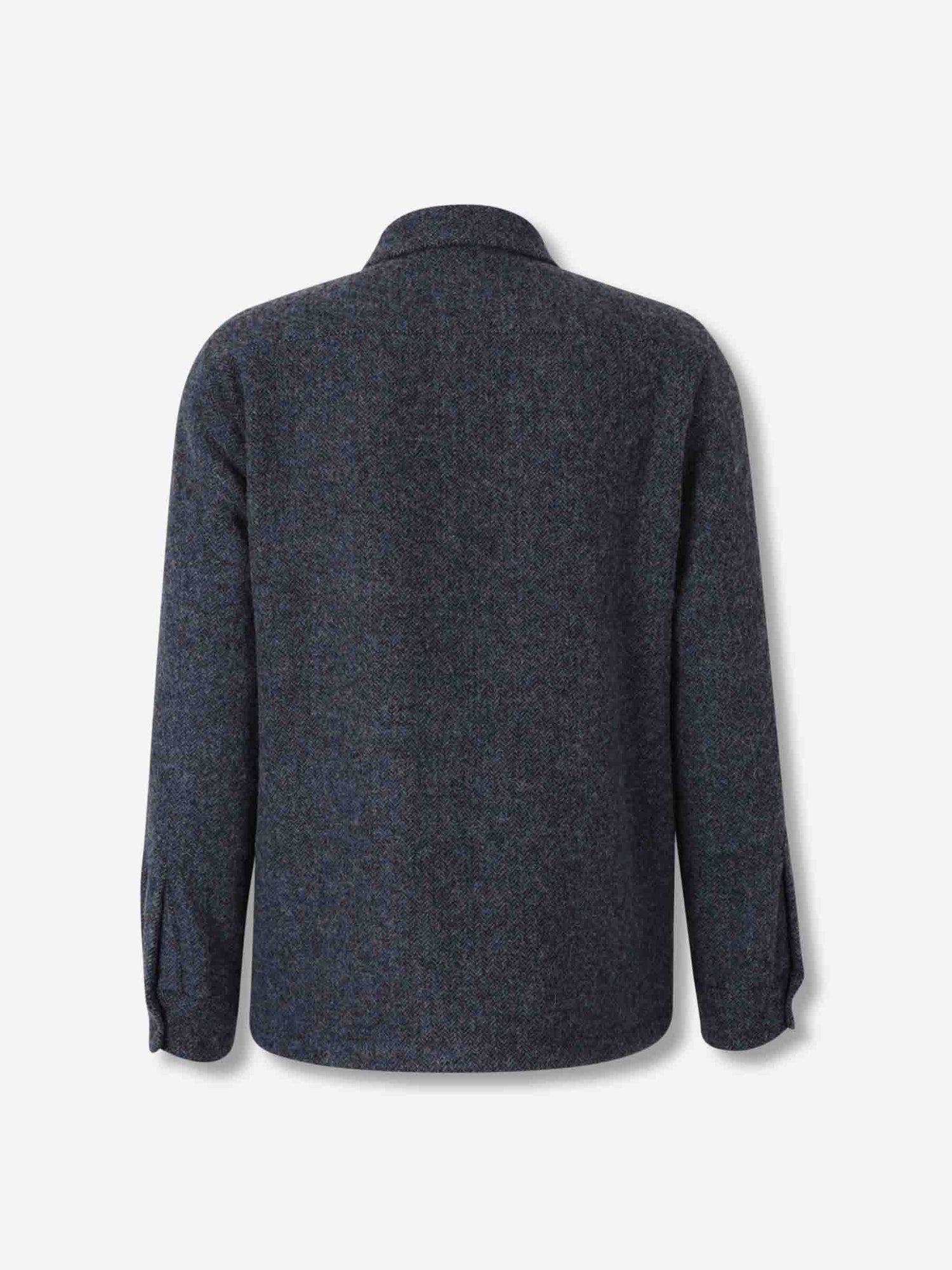 Outlet online Santa Eulalia Hombre Sobrecamisa Lana color Azul Marino sku 513-000095 01 - Foto 2