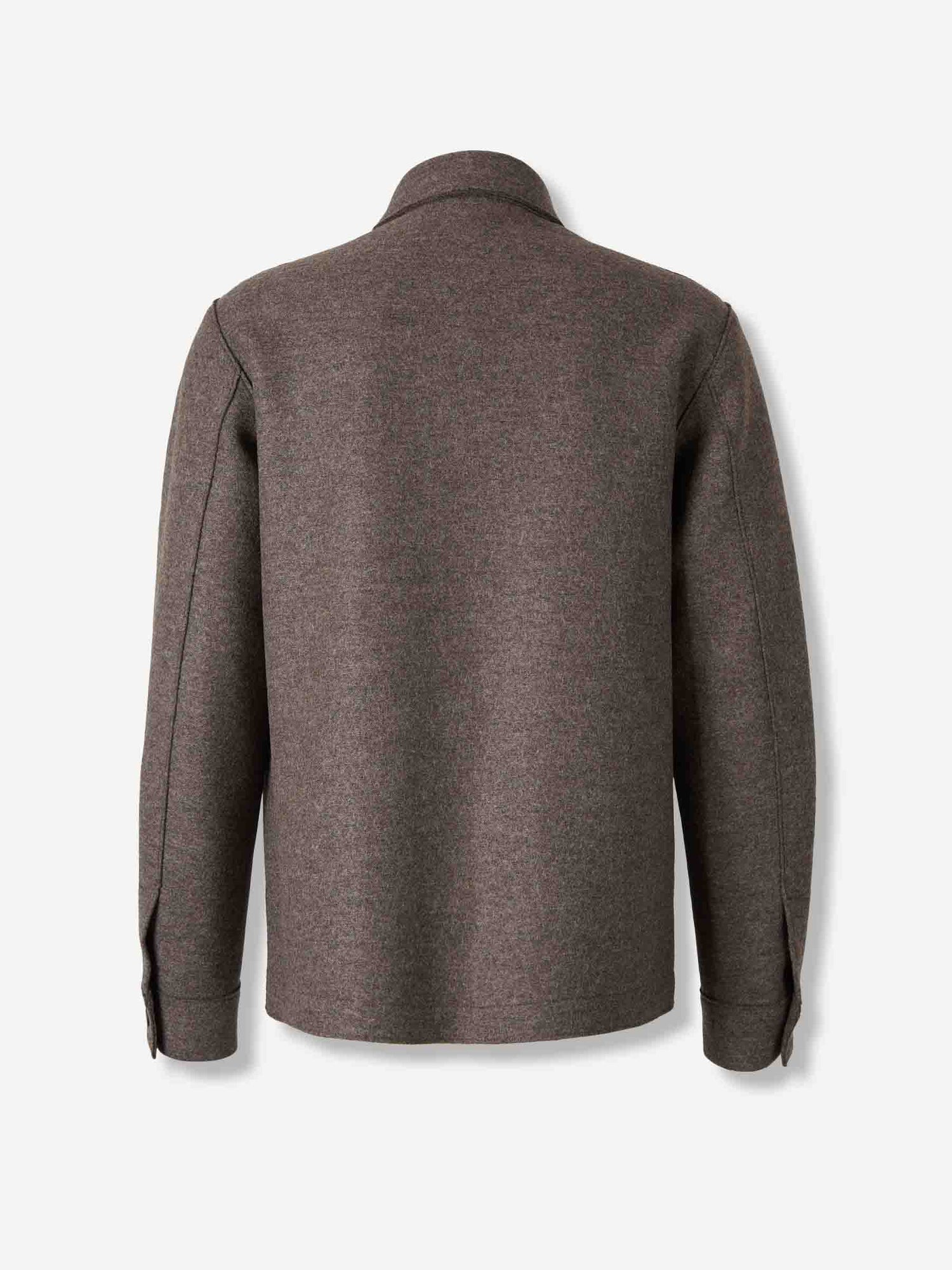 Outlet online Harris Wharf Hombre Chaqueta Camisera Lana color Marrón sku 513-000100 01 - Foto 2