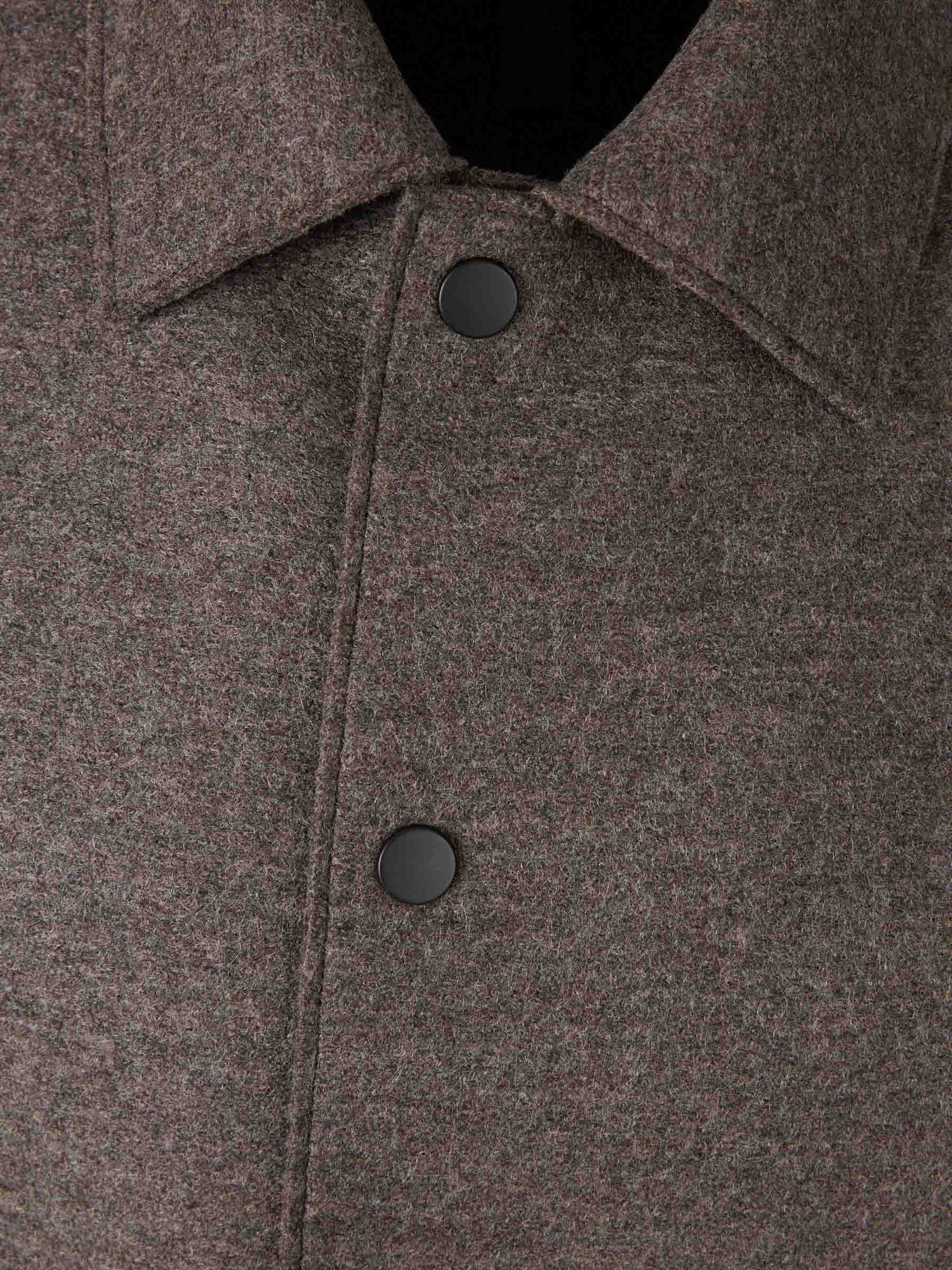 Outlet online Harris Wharf Hombre Chaqueta Camisera Lana color Marrón sku 513-000100 01 - Foto 3