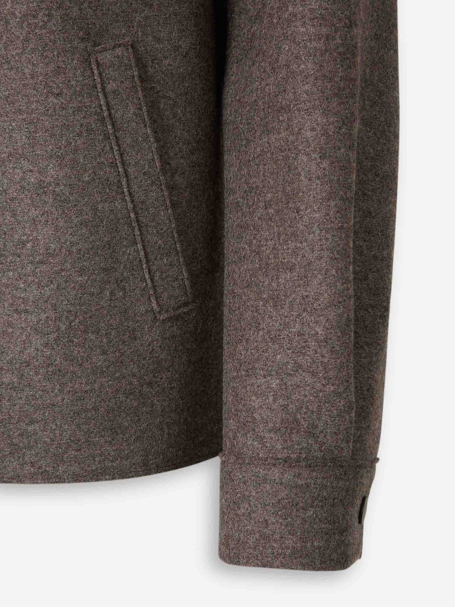 Outlet online Harris Wharf Hombre Chaqueta Camisera Lana color Marrón sku 513-000100 01 - Foto 4