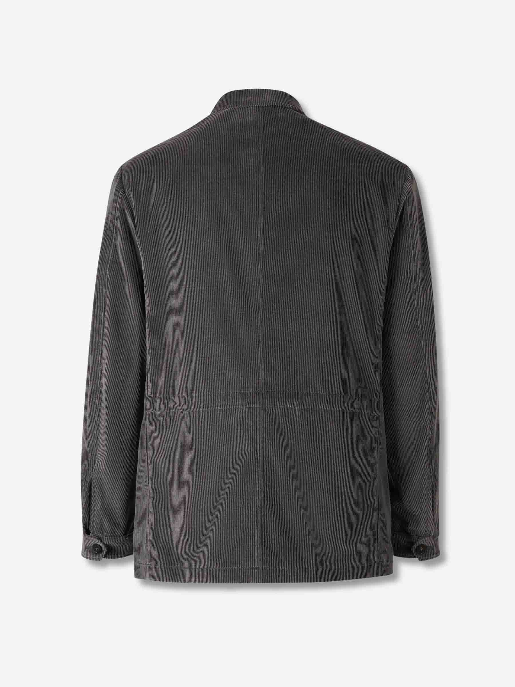 Outlet online Canali Hombre Americana Recta Pana color Verde Oscuro sku 513-000102 01 - Foto 2