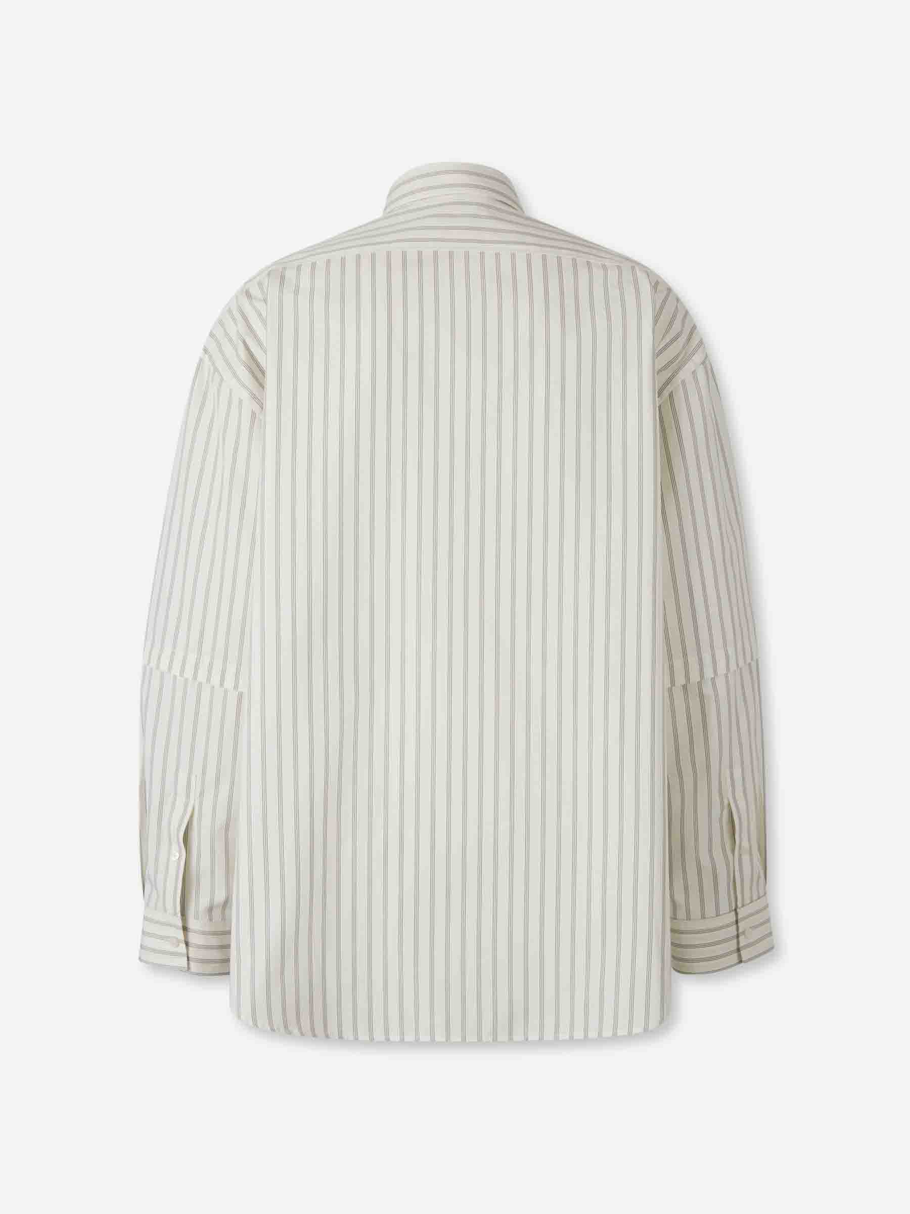 Outlet online Acne Studios Hombre Camisa Listada Casual color Blanco sku 513-000118 01 - Foto 2