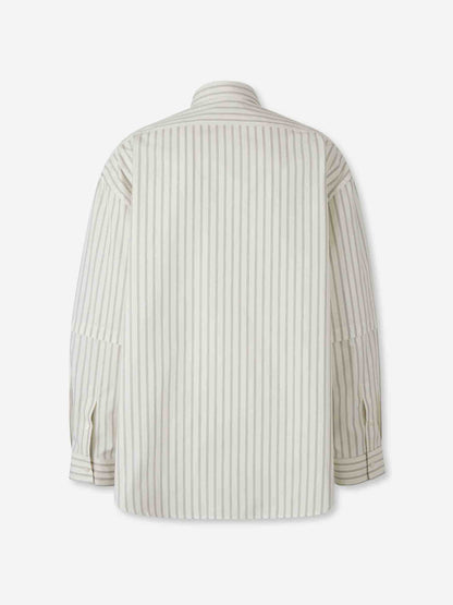 Outlet online Acne Studios Hombre Camisa Listada Casual color Blanco sku 513-000118 01 - Foto 2