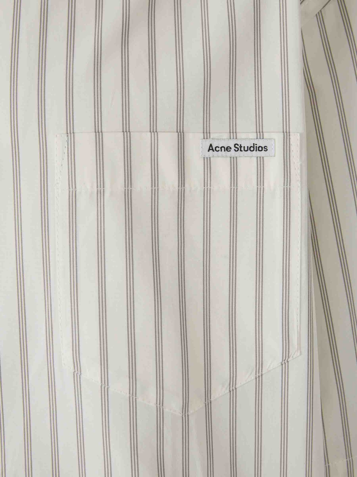 Outlet online Acne Studios Hombre Camisa Listada Casual color Blanco sku 513-000118 01 - Foto 5