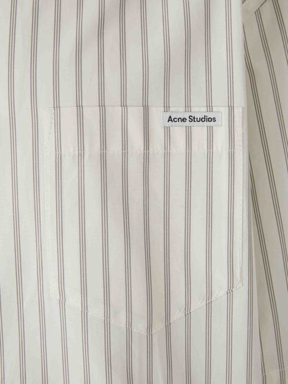 Outlet online Acne Studios Hombre Camisa Listada Casual color Blanco sku 513-000118 01 - Foto 5