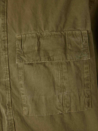Stone Island Hombre Barcelona Camisa Técnica Algodón color Verde Militar sku 513-000122 01 - Foto 4