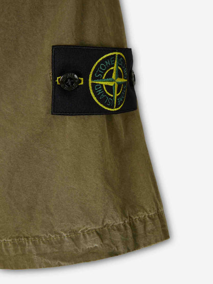 Stone Island Hombre Barcelona Camisa Técnica Algodón color Verde Militar sku 513-000122 01 - Foto 5