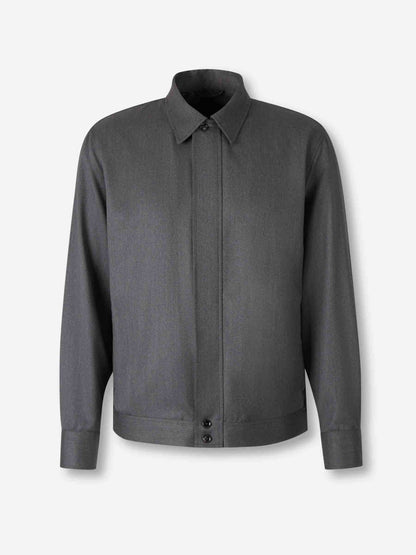 Outlet online Brioni Hombre Chaqueta Casual Lana color Gris Antracita sku 513-000135 01 - Foto 1