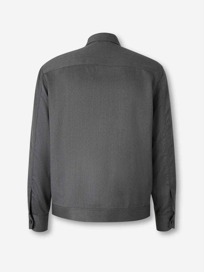 Outlet online Brioni Hombre Chaqueta Casual Lana color Gris Antracita sku 513-000135 01 - Foto 2