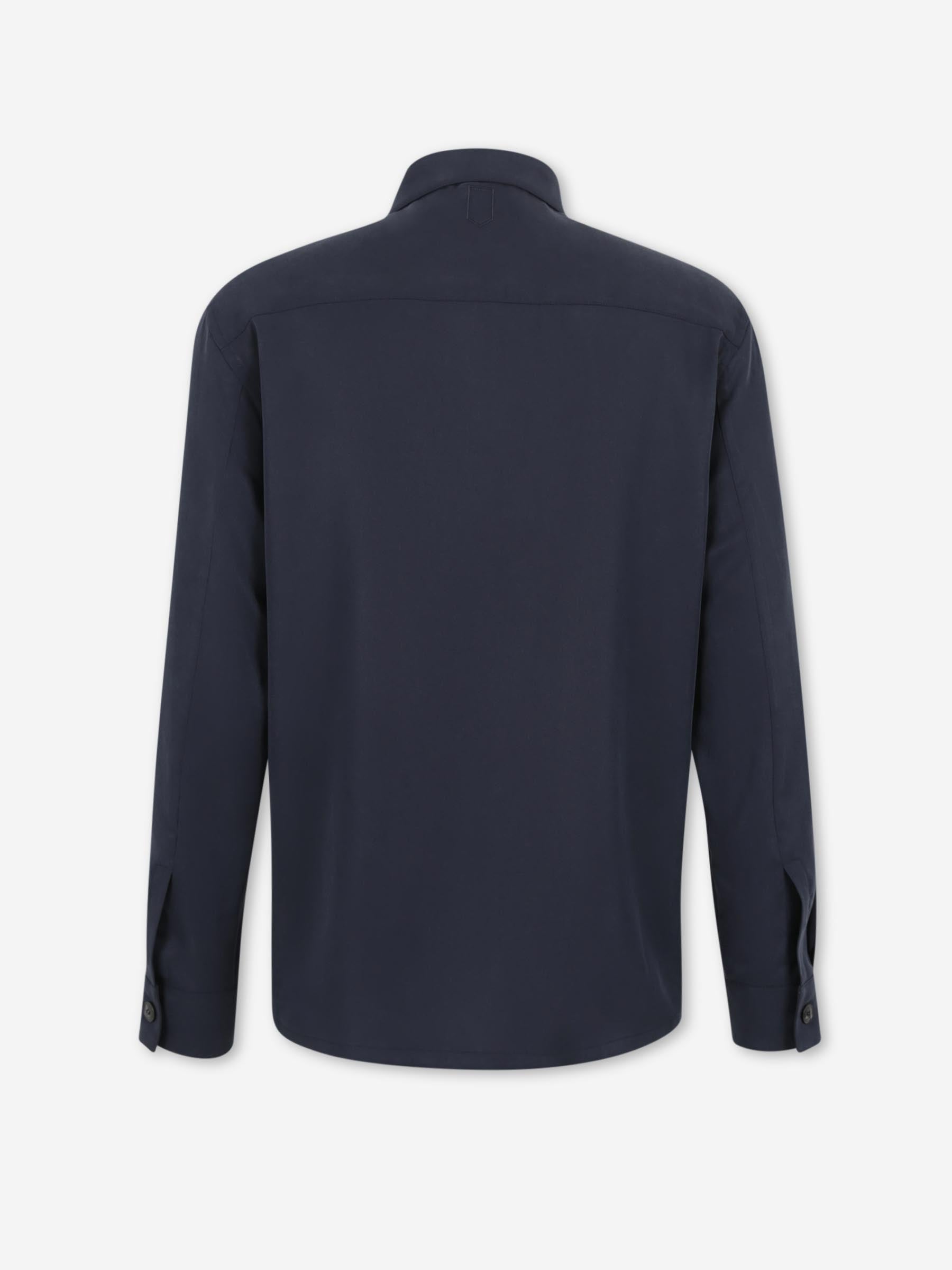 Outlet online Canali Hombre Sobrecamisa Lyocell color Azul Marino sku 513-000155 01 - Foto 2