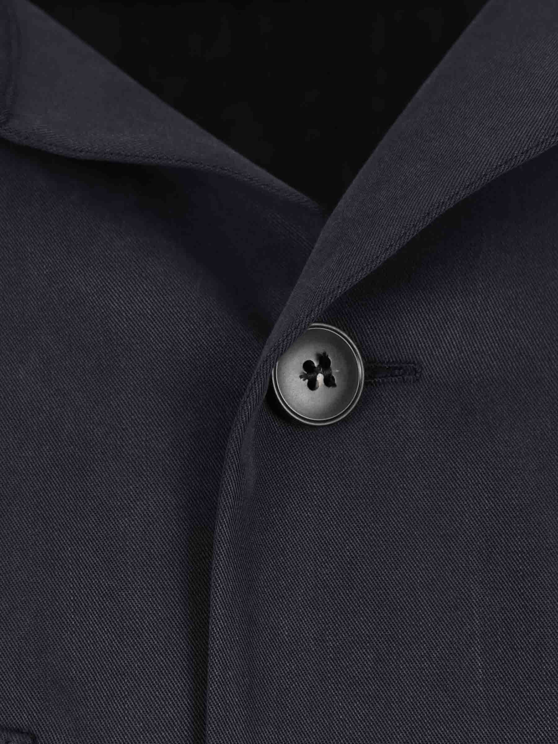Outlet online Canali Hombre Sobrecamisa Lyocell color Azul Marino sku 513-000155 01 - Foto 4
