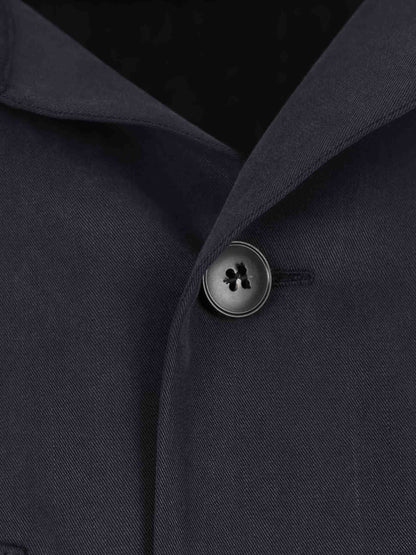 Outlet online Canali Hombre Sobrecamisa Lyocell color Azul Marino sku 513-000155 01 - Foto 4