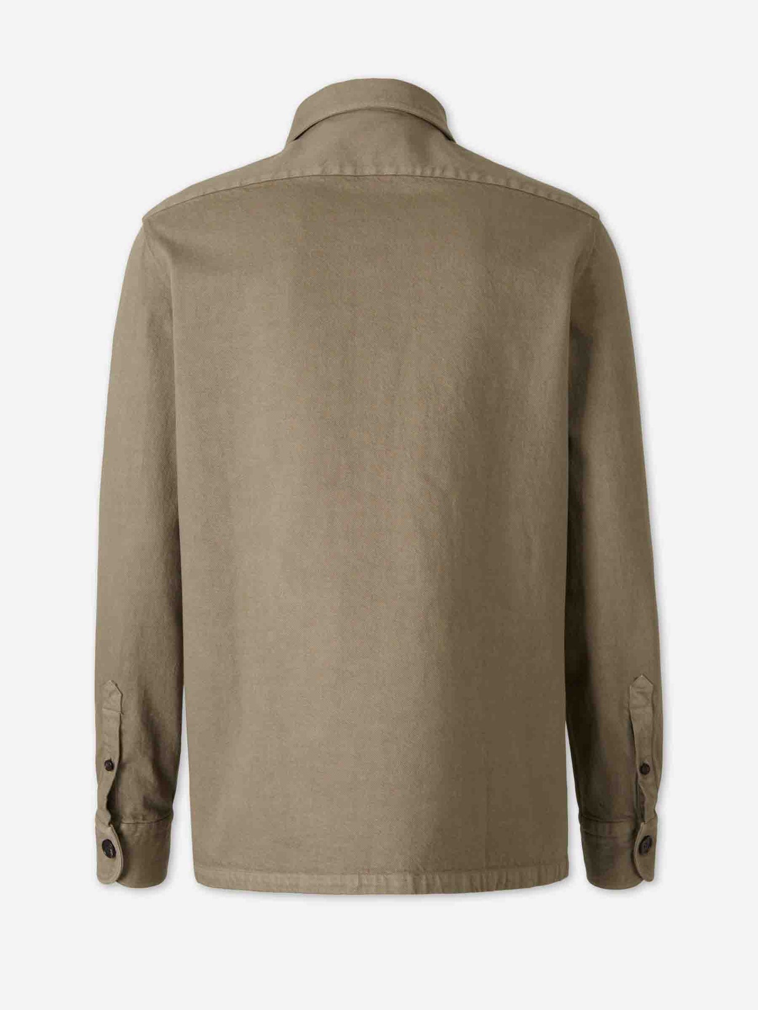 Outlet online Vincenzo di Ruggiero Hombre Sobrecamisa Bolsillos color Verde Militar sku 513-000163 01 - Foto 2