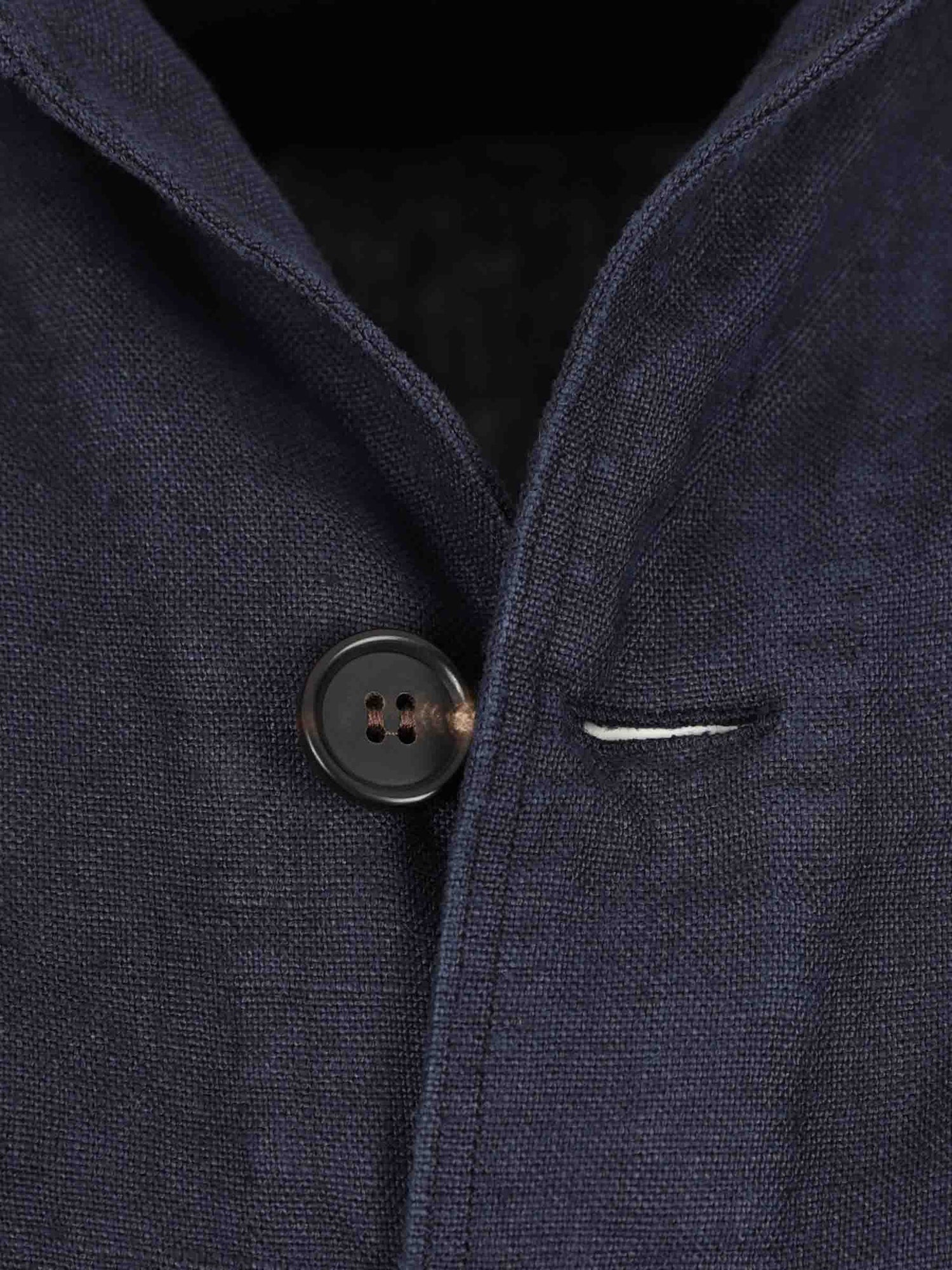 Outlet online Vincenzo di Ruggiero Hombre Camisa Lisa Lino color Azul Marino sku 513-000164 01 - Foto 3